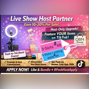 Live Show Host Partner – Earn 10–20% Per Sale + Host Boost Access